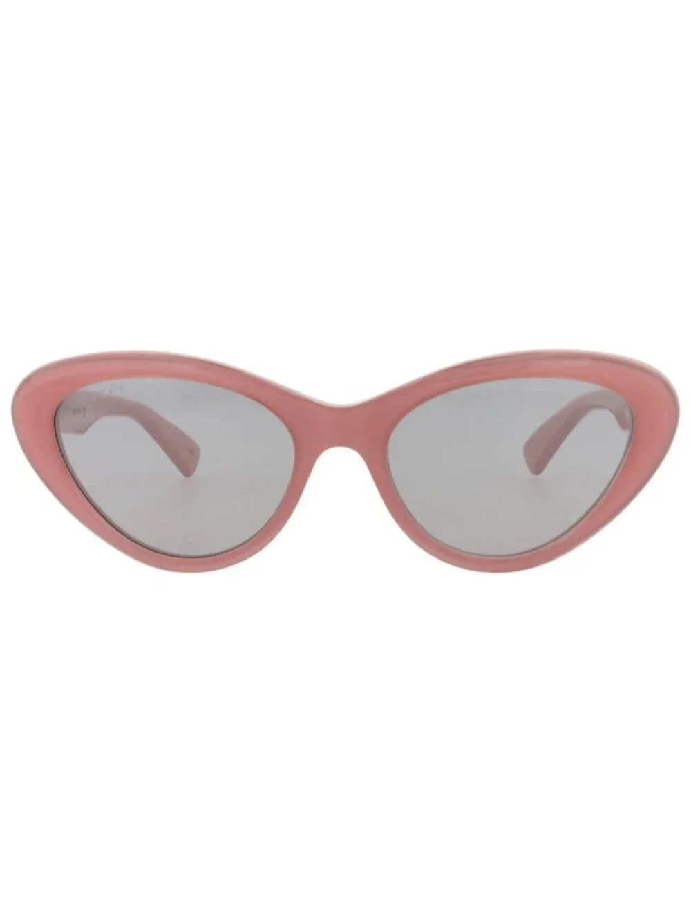 New Gucci Women's Sunglasses Cat Eye Acetate Frame Pink Pink Grey
